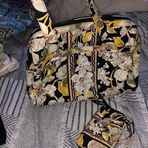 Vera Bradley bag and wallet set